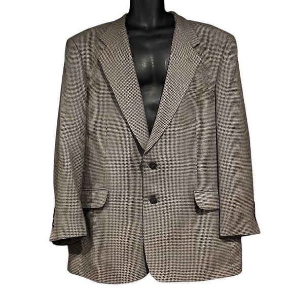 Lord & Taylor Herringbone Tweed Wool Suit Jacket Sports Men’s 44R - Picture 1 of 7